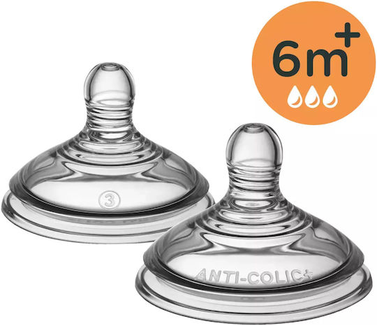 Tommee Tippee Closer To Nature Биберони от Силикон за 6+ месеца 2бр