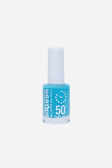 Sixteen Cosmetics 50'' No 734 Glossy Βερνίκι Νυχιών Quick Dry Τιρκουάζ 11ml
