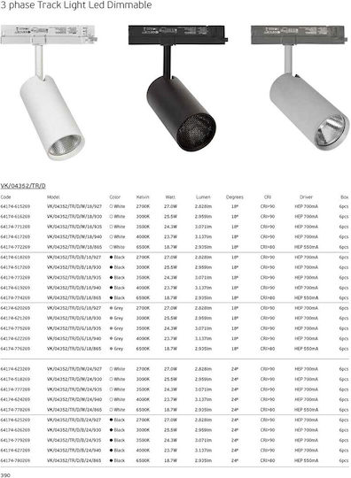 VK Lighting LED Warmes Weiß Decken- und Wandleuchte in Schwarz Farbe