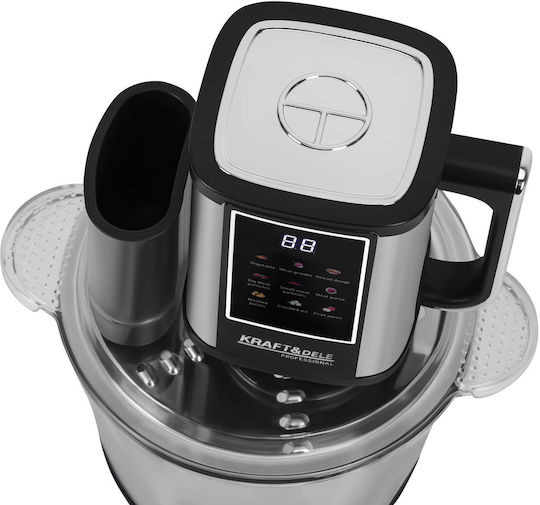Kraft & Dele Mini Tocatoare 550W cu Recipient 3lt Gri