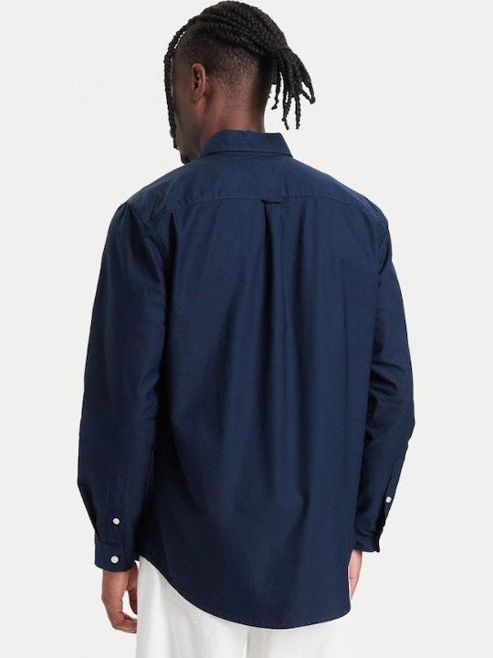 Long Sleeve Shirt in Regular Fit Dark Blue