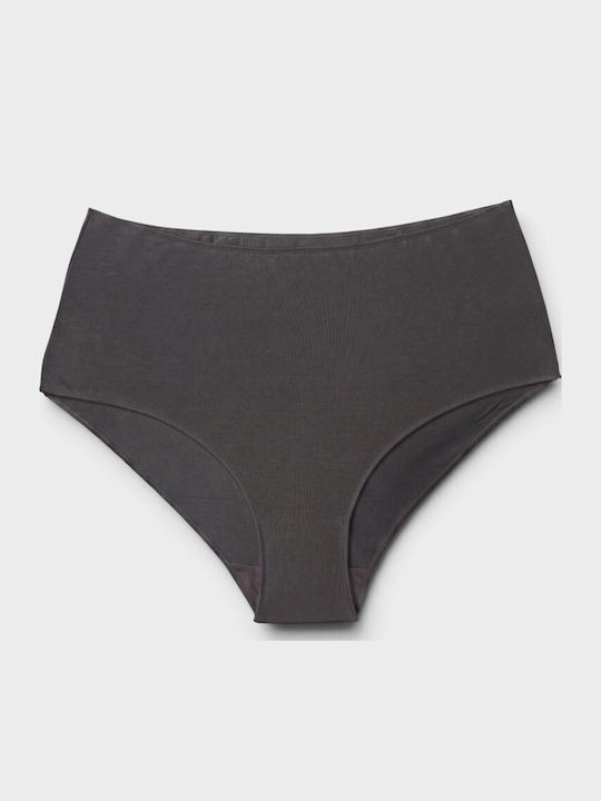 Cotton High Waist Women's Briefs 3Pack Black/White