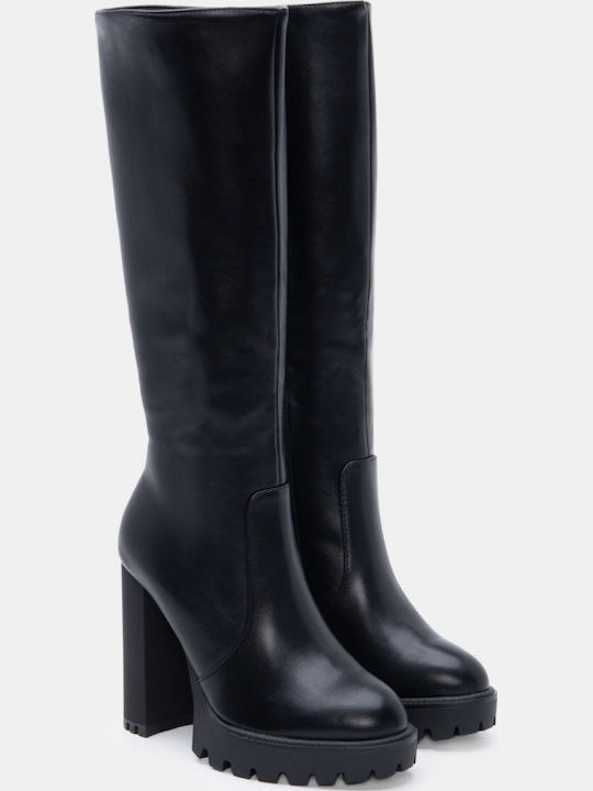 Wildleder Damenstiefel Schwarz