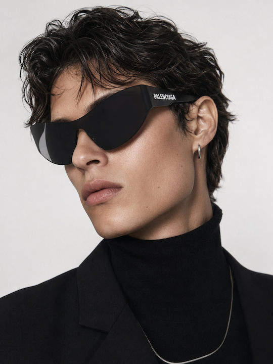 Balenciaga Unisex Sonnenbrille mit Schwarz Gestell und Gray Linse