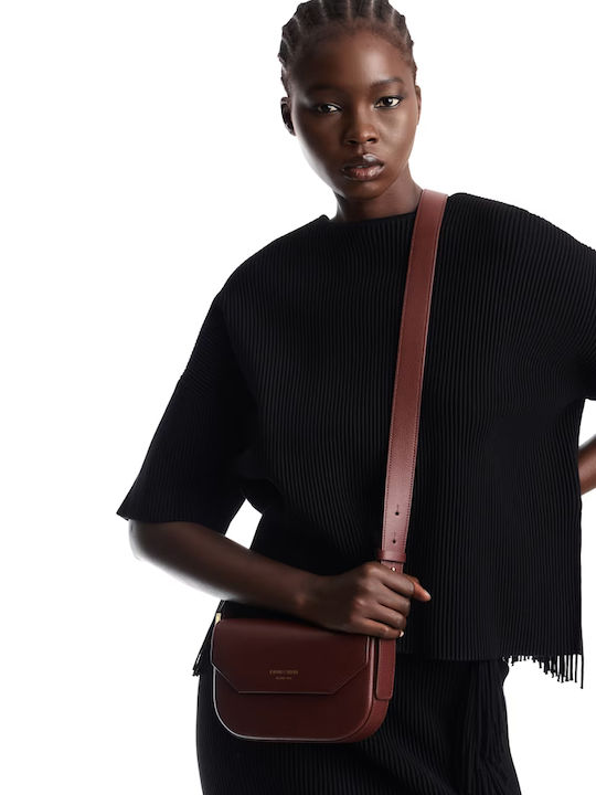 Leder Damen Handtasche Crossbody Schulter Wildleder Burgundisch