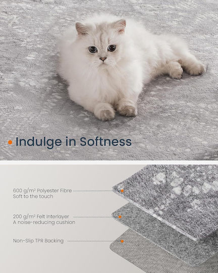 Songmics Boho Αντιολισθητικό Χαλί Ορθογώνιο Gray 120x170cm