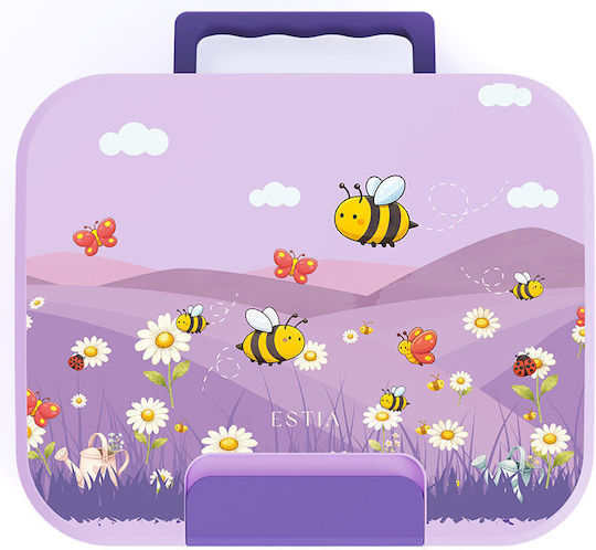 Estia Save the Aegean Plastic Kids Food Container 1.04lt Garden Friends
