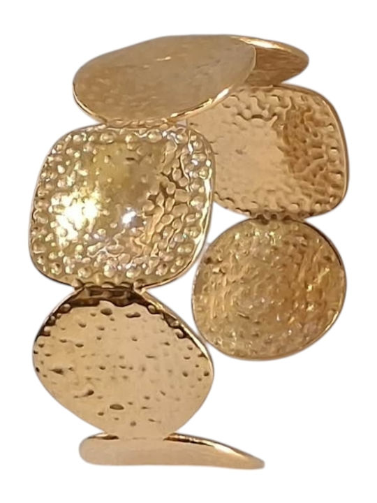 Kalliopi Silver Γυναικείο Βραχιόλι από Ατσάλι Επιχρυσωμένο