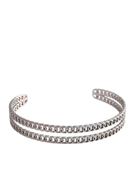 Kalliopi Silver Γυναικείο Βραχιόλι από Ατσάλι