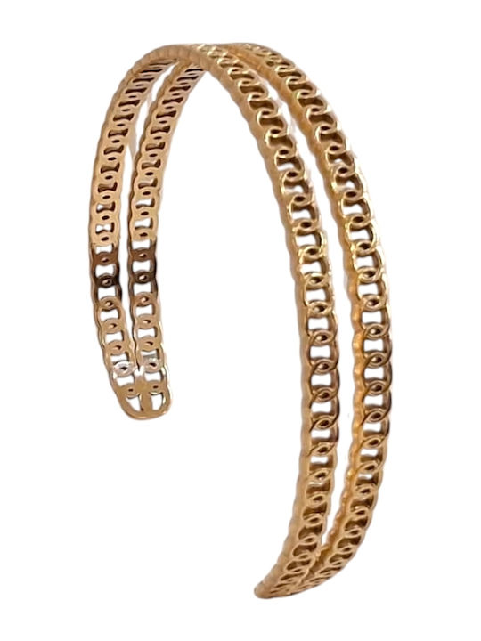 Kalliopi Silver Γυναικείο Βραχιόλι Αλυσίδα από Ατσάλι Επιχρυσωμένο