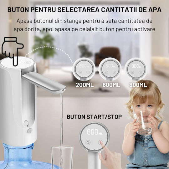 Inco Inco Wasserpumpe für Küche mit Batterie aus schwarzem Silikon