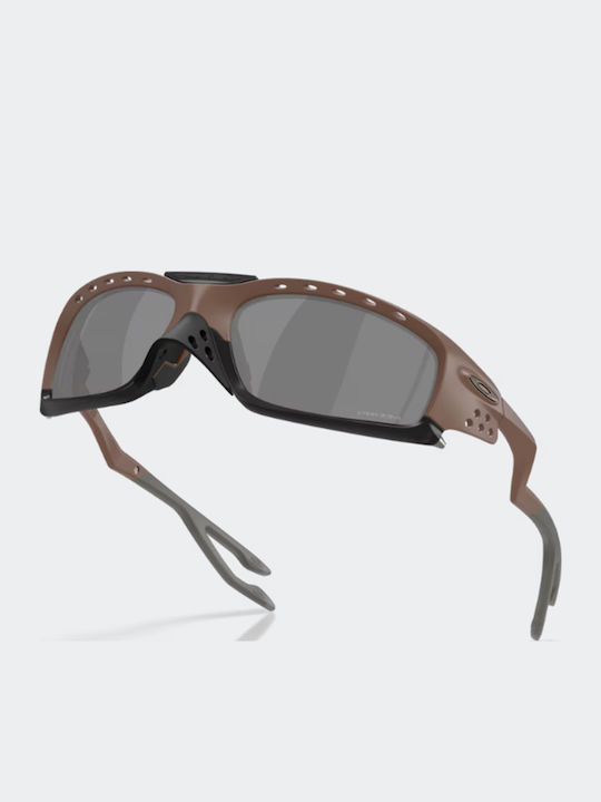 Oakley Plantaris Sq Unisex Γυαλιά Ηλίου με Καφέ Σκελετό και Καφέ Φακό