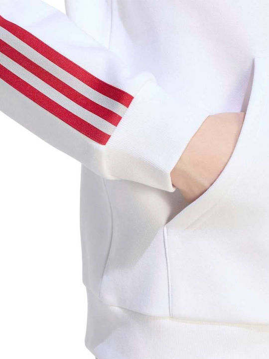 Φούτερ με Κουκούλα White