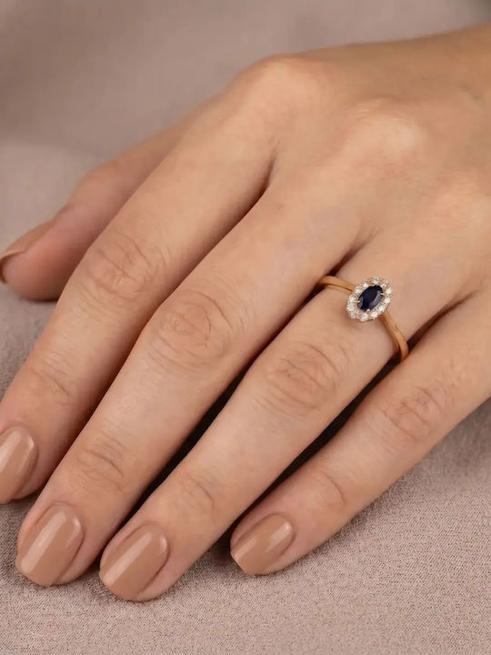 Damentyp Ringe mit Zirkon aus 9K Gold