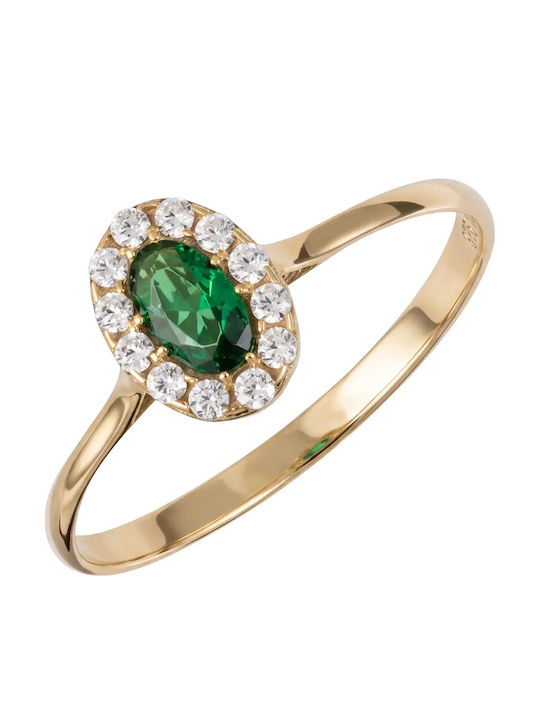 Women's Ring with Zircon from 9K Gold