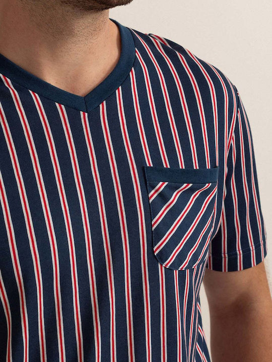 Sofiaman Summer Men's Pyjamas Bermuda Navy Blue