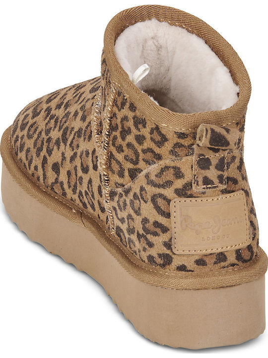 Dissy Wildleder Damenstiefeletten Braun