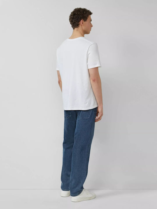 Mauro Ανδρικό Παντελόνι Τζιν Ελαστικό Regular Tapered Fit Blue