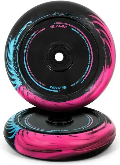 Slamm Swirl Hollow Scooter Wheels 110mm Black Blue Pink