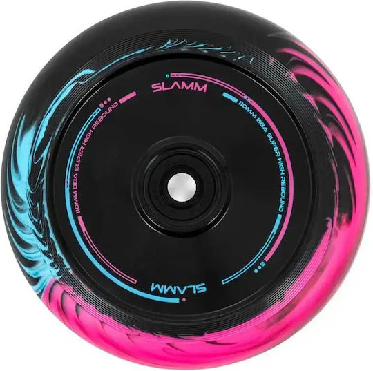 Slamm Swirl Hollow Scooter Wheels 110mm Black Blue Pink
