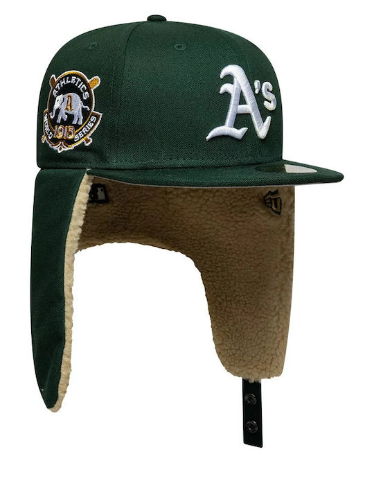 Athletics Mlb World Series Тъмнозелена Dogear 59fifty Fitted Cap