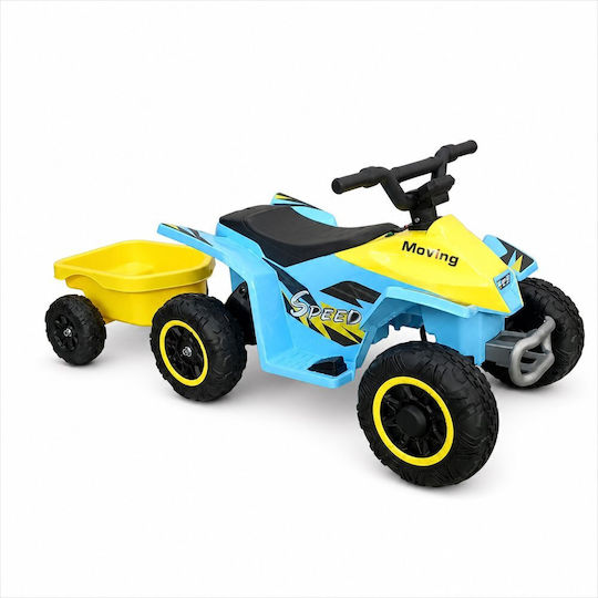 Motocicletă Cu 4 Roți Pentru Copii Electrică 6 Volți Albastră