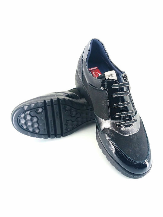 Women's Sneakers Black Leather