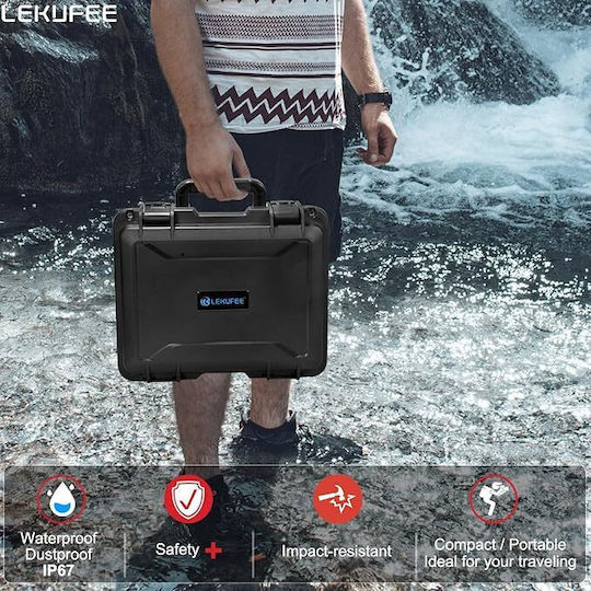 Lekufee Husă De Transport Neagră Din Plastic Pentru DJI Mavic 3 Pro / Mavic 3 / Mavic 3 Classic / Mavic 3 Cine 41.5x15x34.5cm