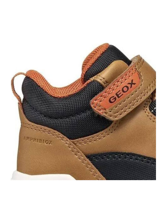 B Flexyper Kids Sneakers Anatomic with Hoop & Loop Closure Brown