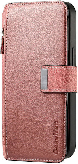 Caseneo Realme 16 Pro 5g Handyhülle Premium Leder Brieftasche Rosa