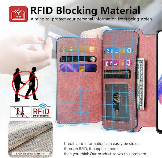 Caseneo Realme 16 Pro 5g Handyhülle Premium Leder Brieftasche Rosa