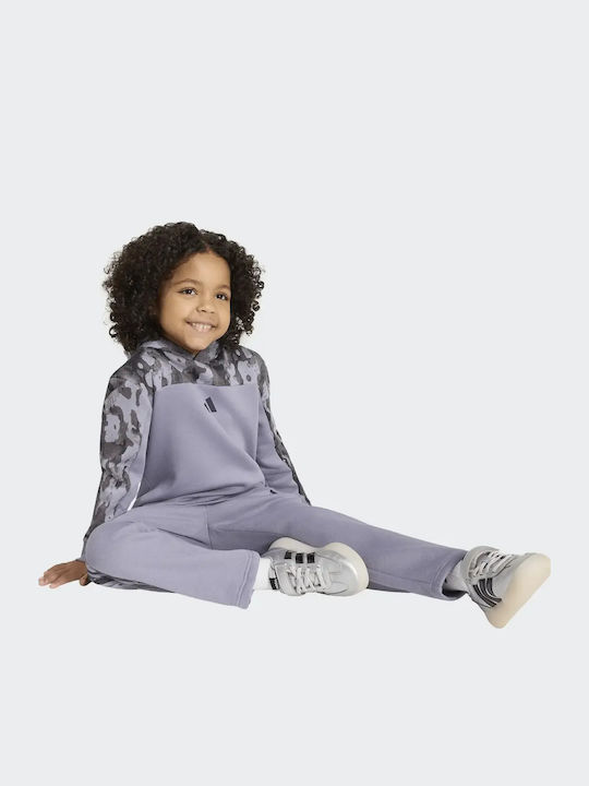 Kinder Trainingsanzüge Mit Bluse Grau/Lila