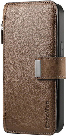 Caseneo Realme 16 Pro 5g Θήκη Premium Leather Πορτοφόλι Brown