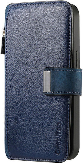 Caseneo Realme 16 Pro 5g Handyhülle Premium Leder Brieftasche Blaue