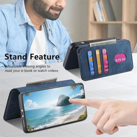 Caseneo Realme 16 Pro 5g Θήκη Retro Leather Πορτοφόλι Blue