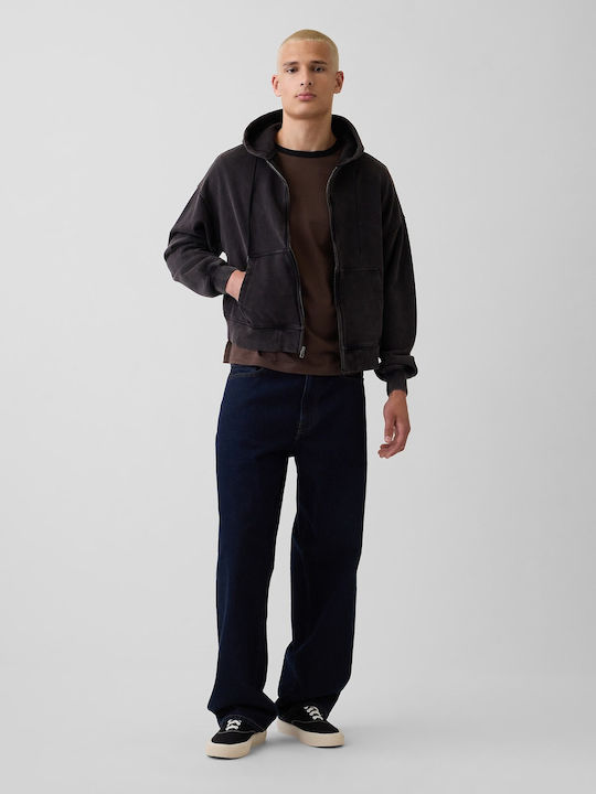 Kurzärmlige Herrenbluse Woodsy Braun