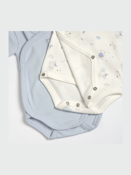 Chicco Set of Blue Onesies 2 Pieces 103250-025-6-9M