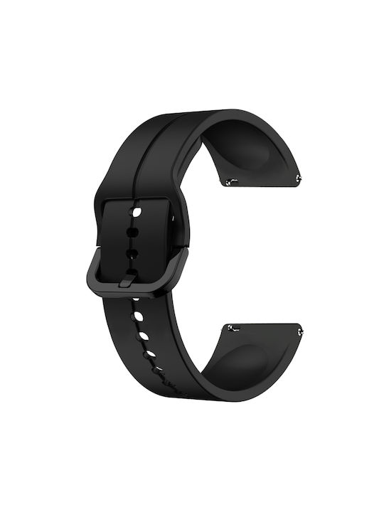 Samsung Galaxy Watch 42mm 20mm Loop Silicone Watch Band Black Samsung Galaxy Watch 42mm 20mm Loop Silicone Watch Band Black