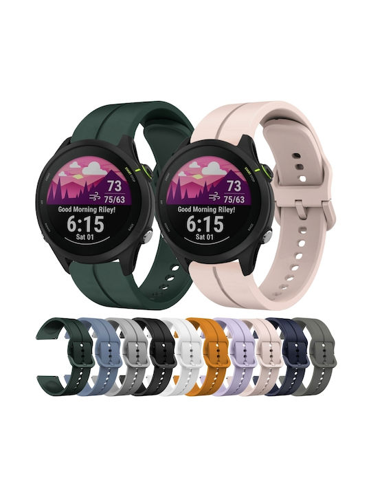 Garmin Vorreiter 255 Musik 22mm Loop Silikon Armband Rosa
