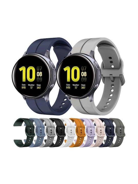 Samsung Galaxy Watch Active 2 44mm 20mm Loop Silicone Watch Band Pink