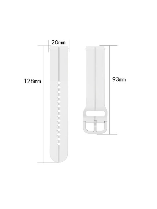 Samsung Galaxy Watch Active 2 44mm 20mm Loop Silicone Watch Band Pink