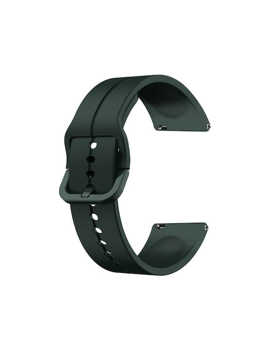 Garmin Vorreiter 255 Music 22mm Loop Silikon Uhrenarmband Dunkelgrünes