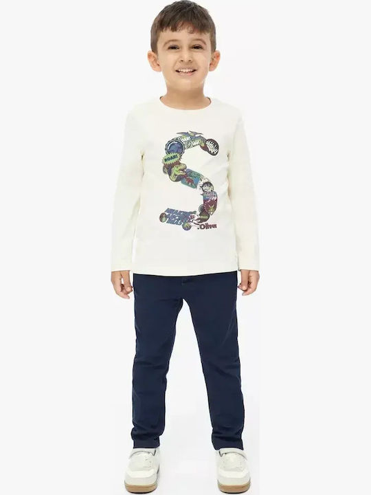 Kids Long-sleeved Blouse Beige