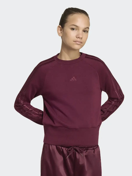 Детска блуза с дълъг ръкав Бордо Adidas