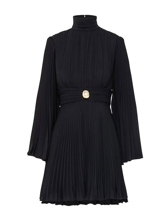 Summer Mini Evening Dress Open Back Black