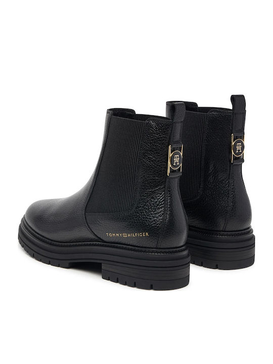Leather Women's Chelsea Ankle Boots Black