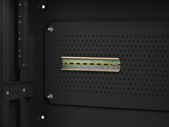 Lanberg Wall-Mounted Rack Cabinet 19" 4u+3u 540x200 Black Waf1-5203-04-00b
