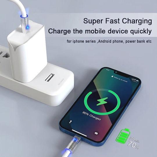 Leewello Leewello USB Typ-C Kabel Männlich Weiß Länge 1.2m 783087