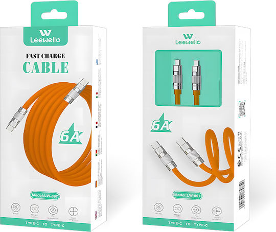 Leewello Leewello USB Typ-C Kabel Männlich Weiß Länge 1.2m 783087