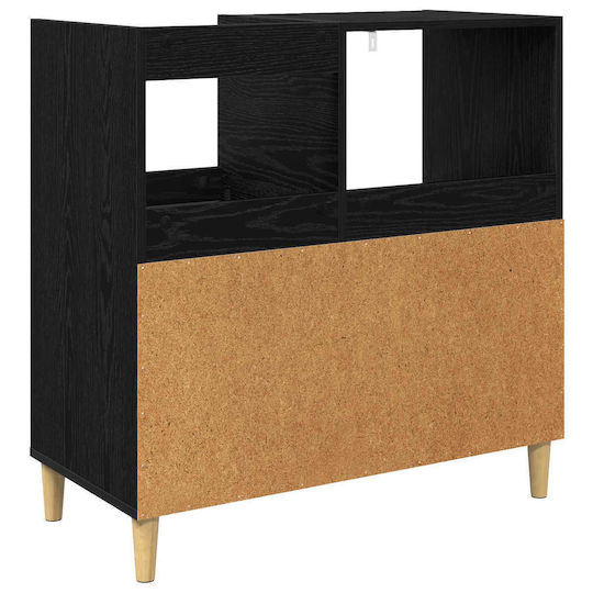 vidaXL Mobilier Hi-Fi Negru 39.5x82x82.5cm